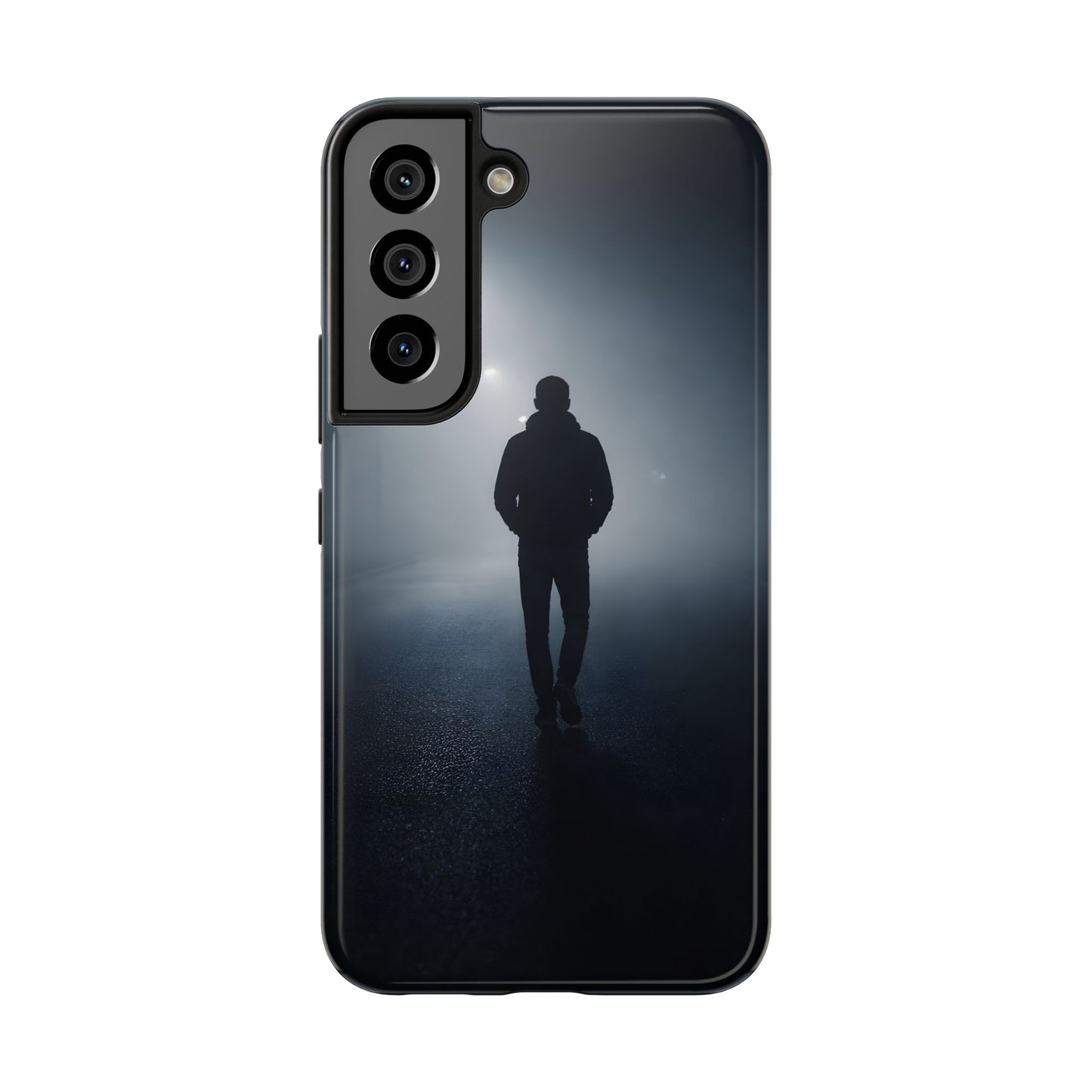 Foggy Night Silhouette Tough Case - Urban Mystery Cover for iPhone & Samsung