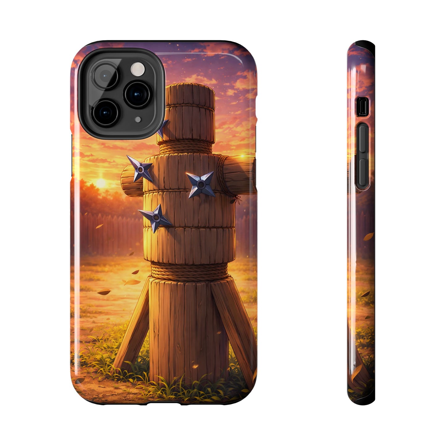 Sunset Ninja Training Tough Case - Shuriken Dojo Cover for iPhone & Samsung