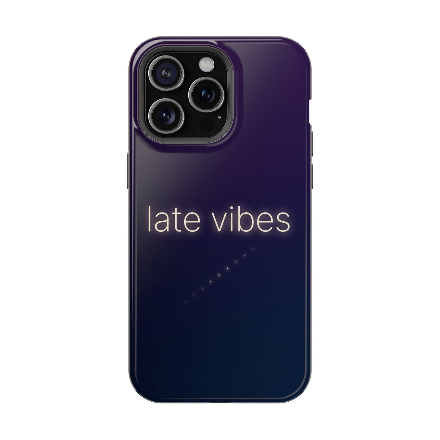 Late Vibes Purple Gradient Magnetic Impact Case