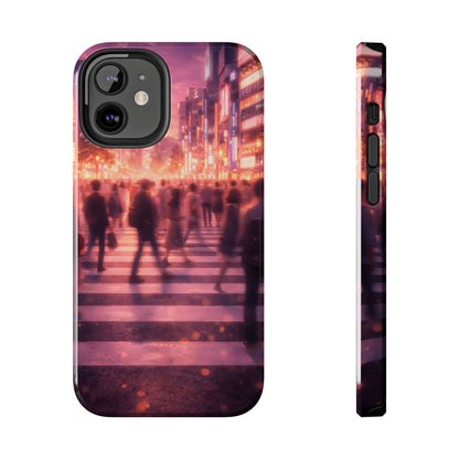 Tokyo Twilight Crossing Tough Case - Urban Japan Skyline Cover for iPhone & Samsung
