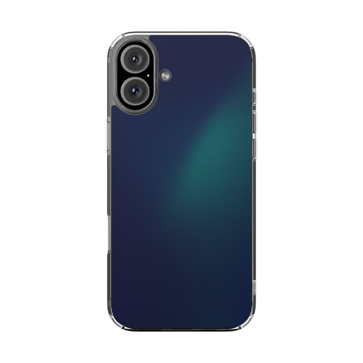 Deep Aurora Clear Case - MagSafe Compatible Teal Glow Gradient