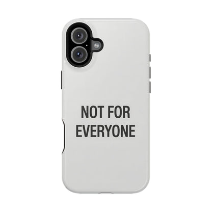 Elevated Exclusivity: NOT FOR EVERYONE Minimalist Bone White Case