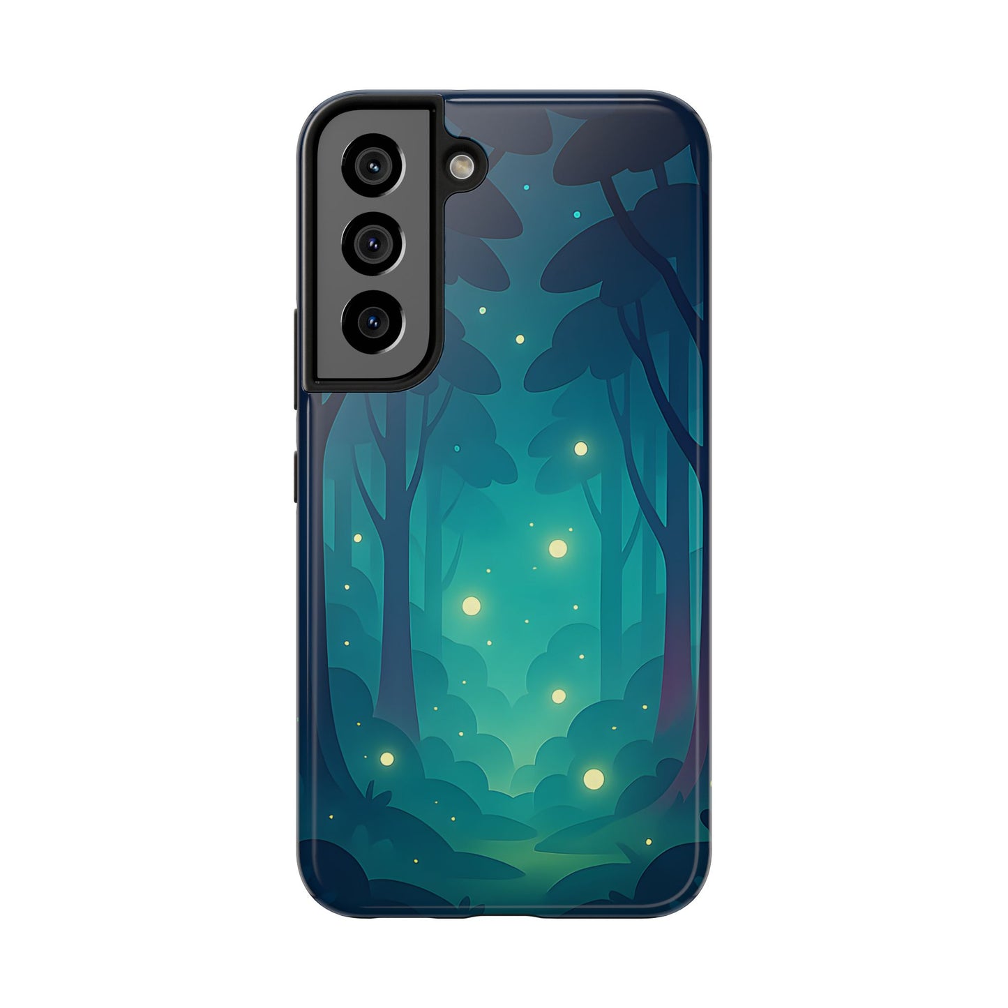 Enchanted Forest Fireflies Case - Mystic Nature Tough Cover for iPhone & Samsung