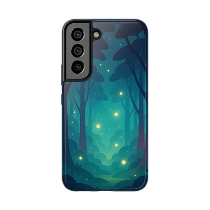 Enchanted Forest Fireflies Case - Mystic Nature Tough Cover for iPhone & Samsung