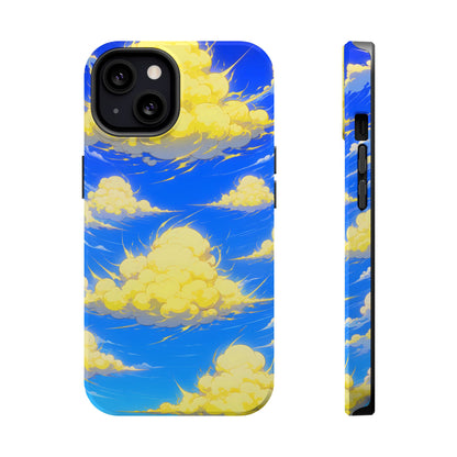 Cinematic Anime Sky: Vibrant Golden Cloudscape MagSafe Case