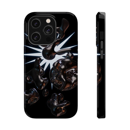 Liquid Chrome 3D Bubbles Magnetic Impact Case