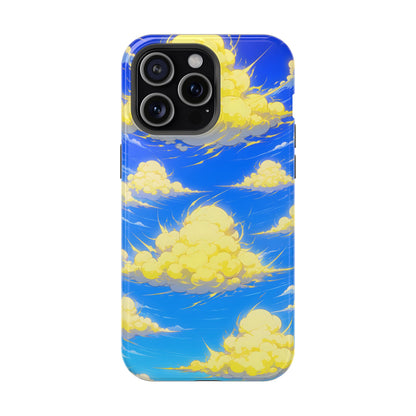 Cinematic Anime Sky: Vibrant Golden Cloudscape MagSafe Case