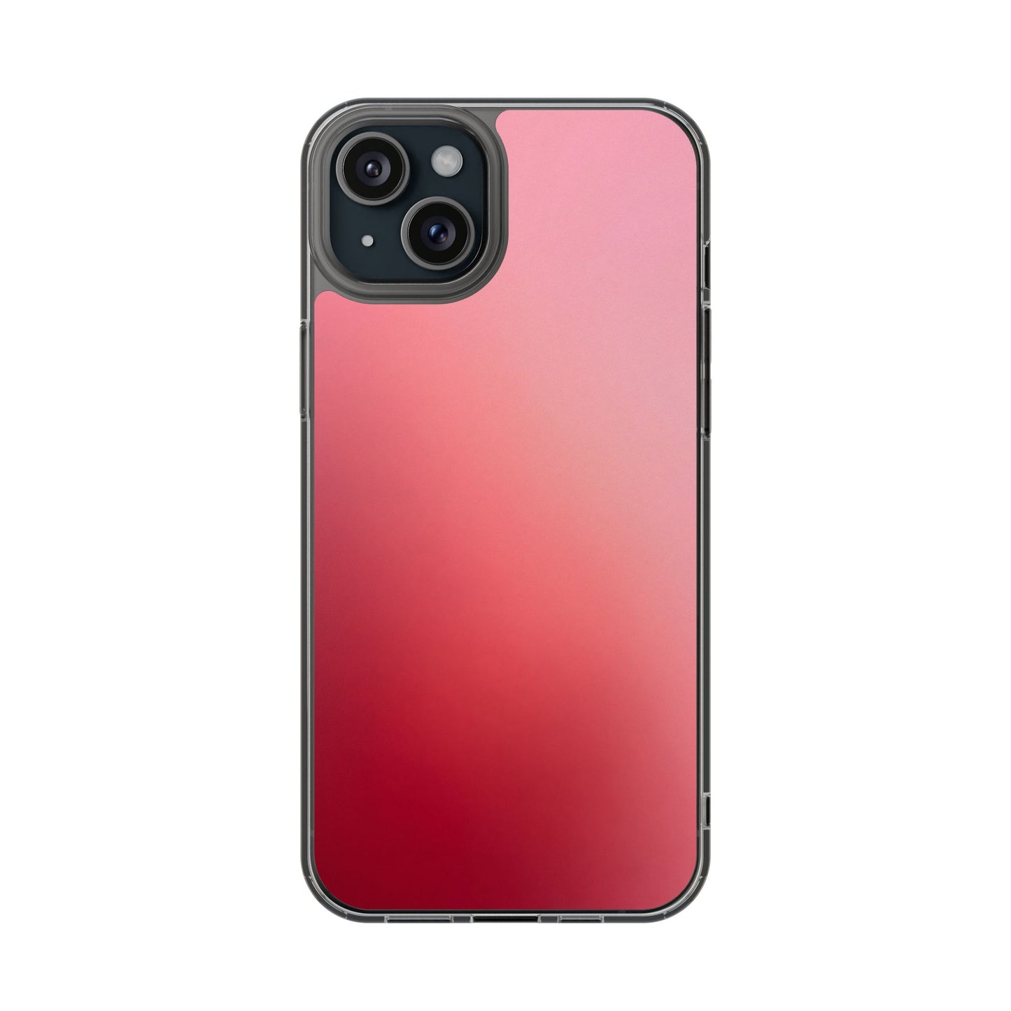 Berry Aura Clear Case - MagSafe Compatible Pink to Red Gradient Cover