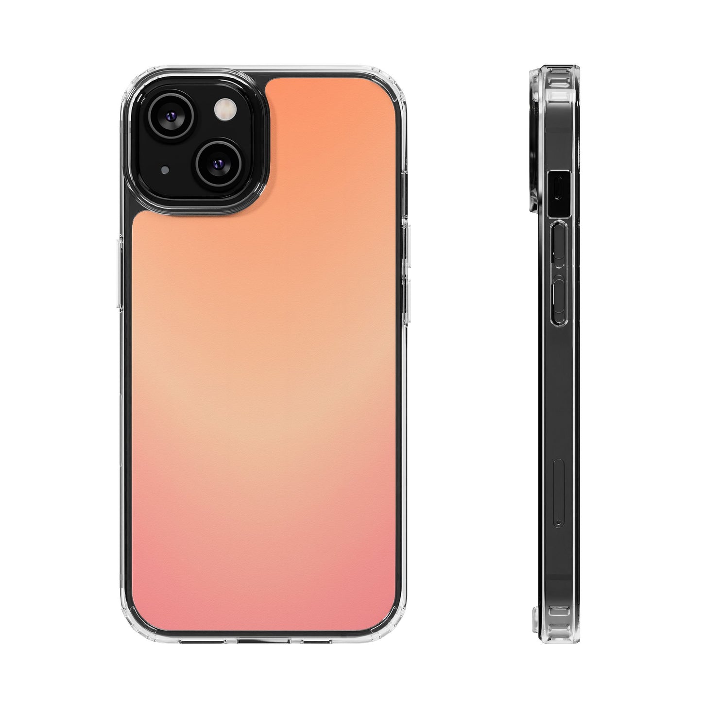 Golden Hour Aura Clear Case - MagSafe Compatible Sunset Gradient Cover