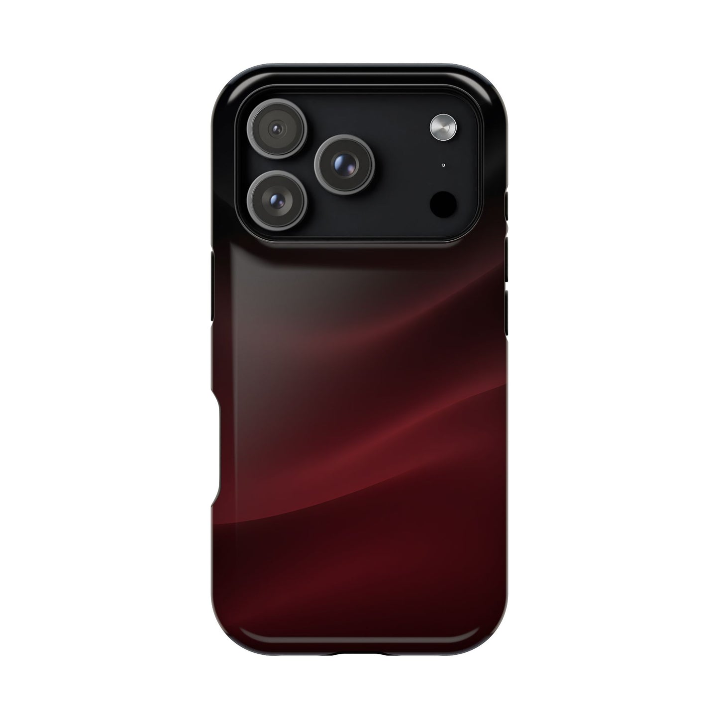 Sleek Burgundy Flow Magnetic Impact Case