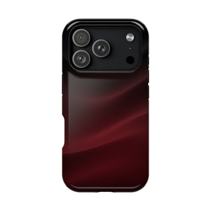 Sleek Burgundy Flow Magnetic Impact Case
