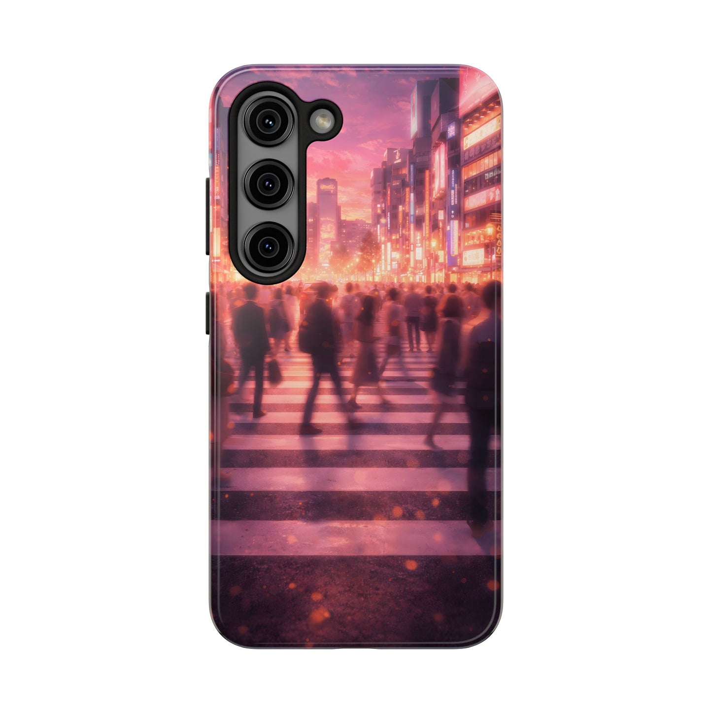 Tokyo Twilight Crossing Tough Case - Urban Japan Skyline Cover for iPhone & Samsung