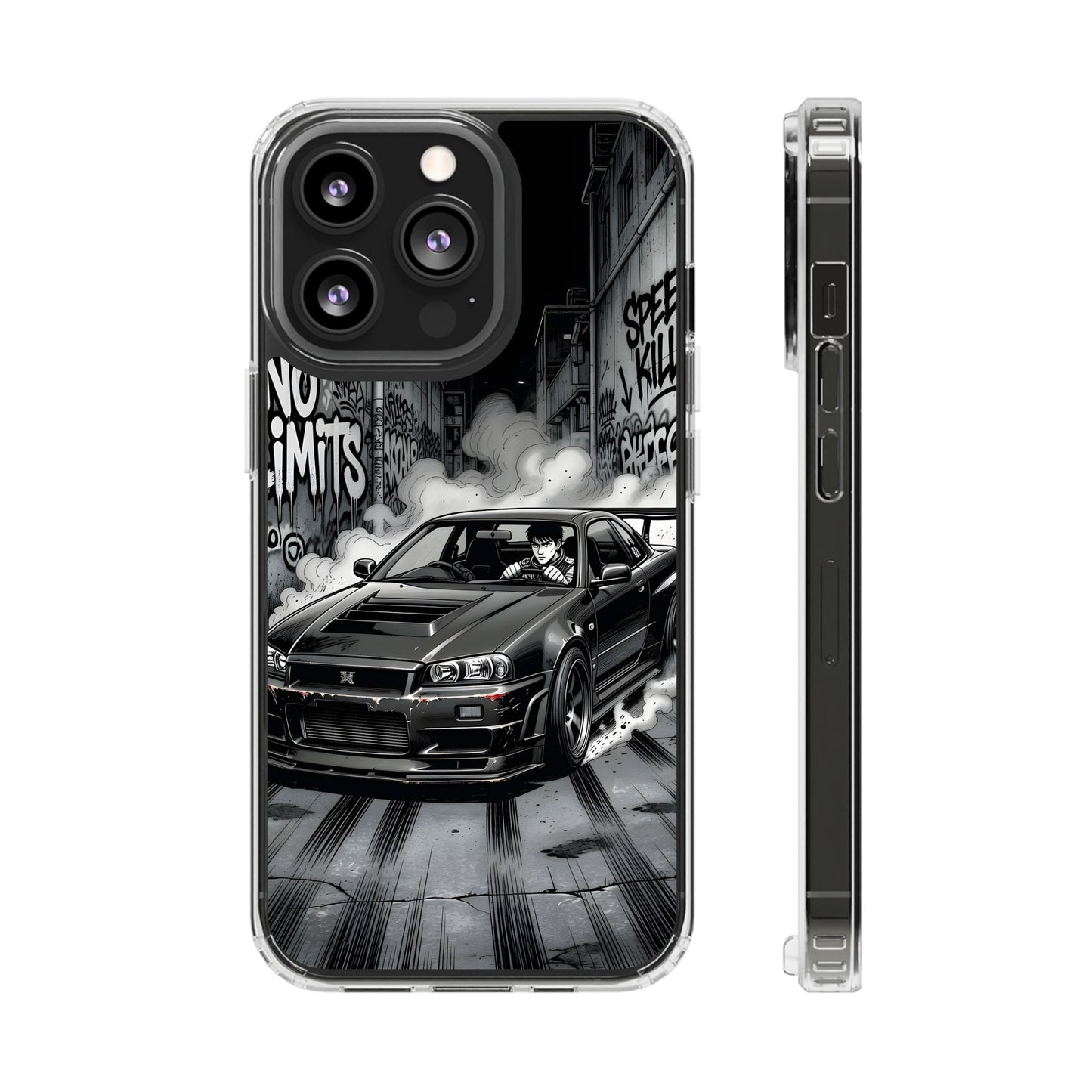 Tokyo Drift Manga Clear Case - MagSafe Compatible JDM Car Cover