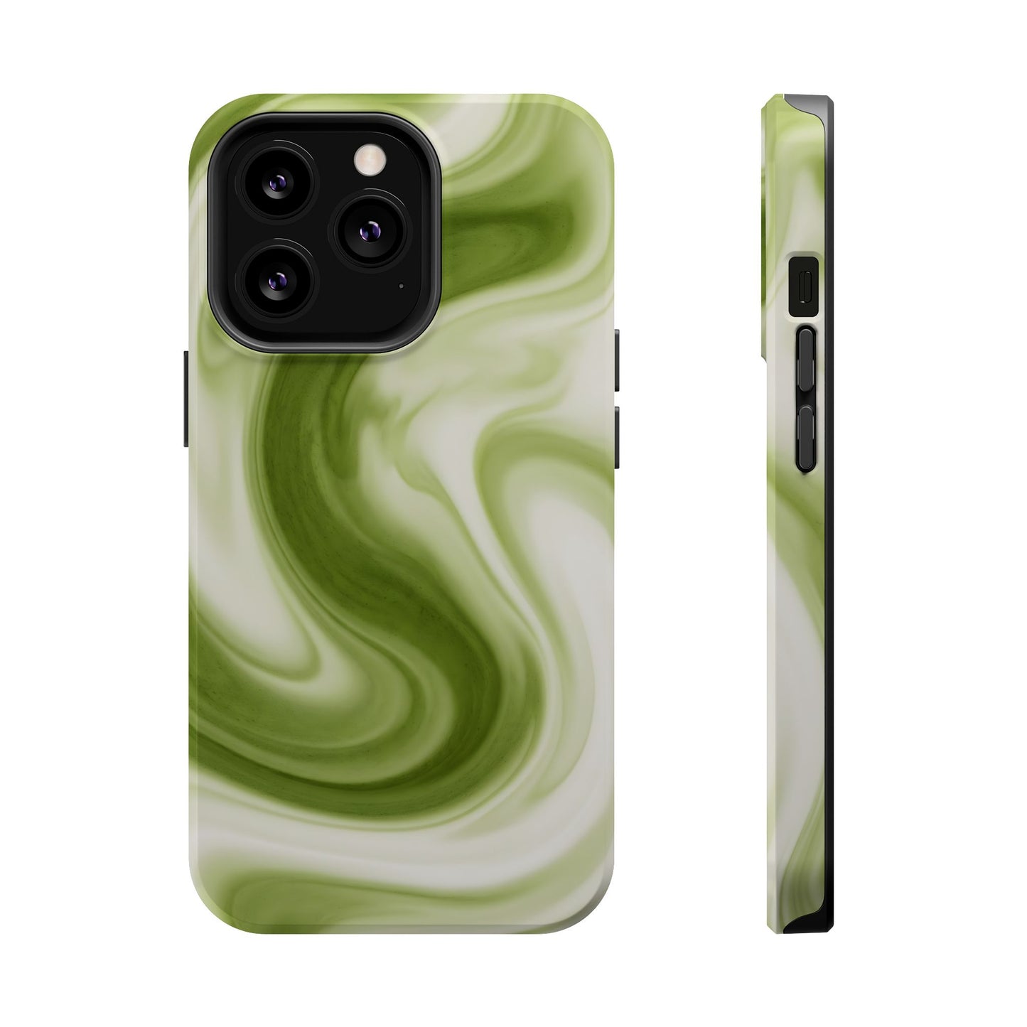 Green Marble Magnetic Impact-Resistant Phone Case