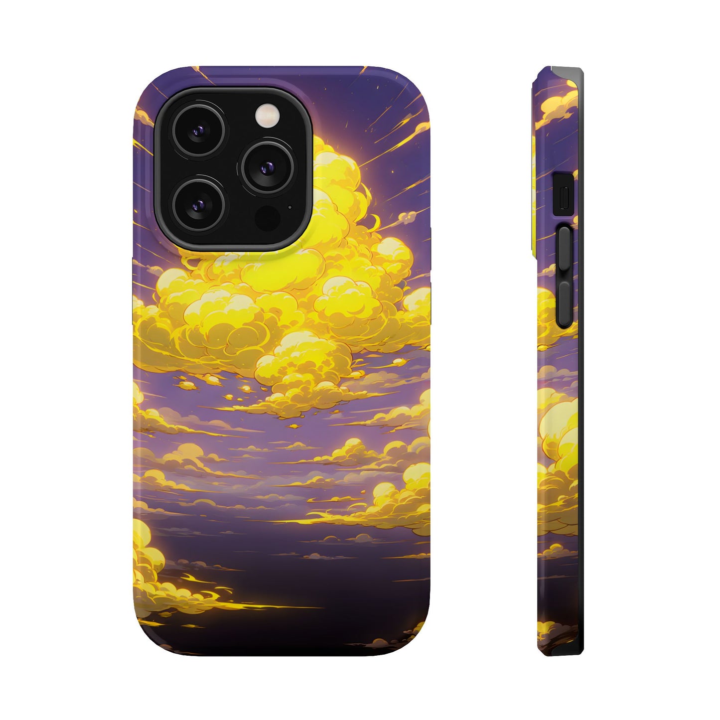 Golden Hour Anime Sky: Glowing Cloudscape MagSafe Case