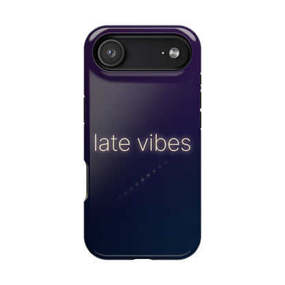 Late Vibes Purple Gradient Magnetic Impact Case
