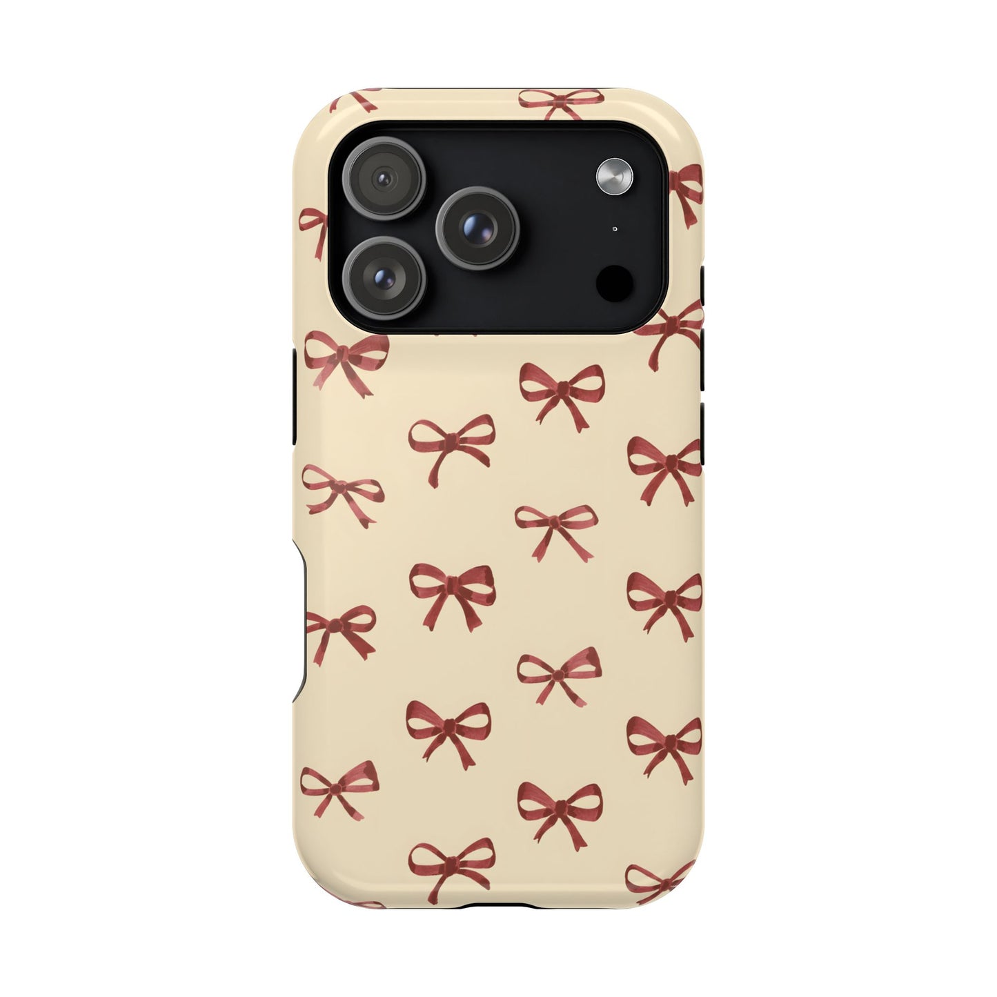 Burgundy Bows Coquette Magnetic Tough Case