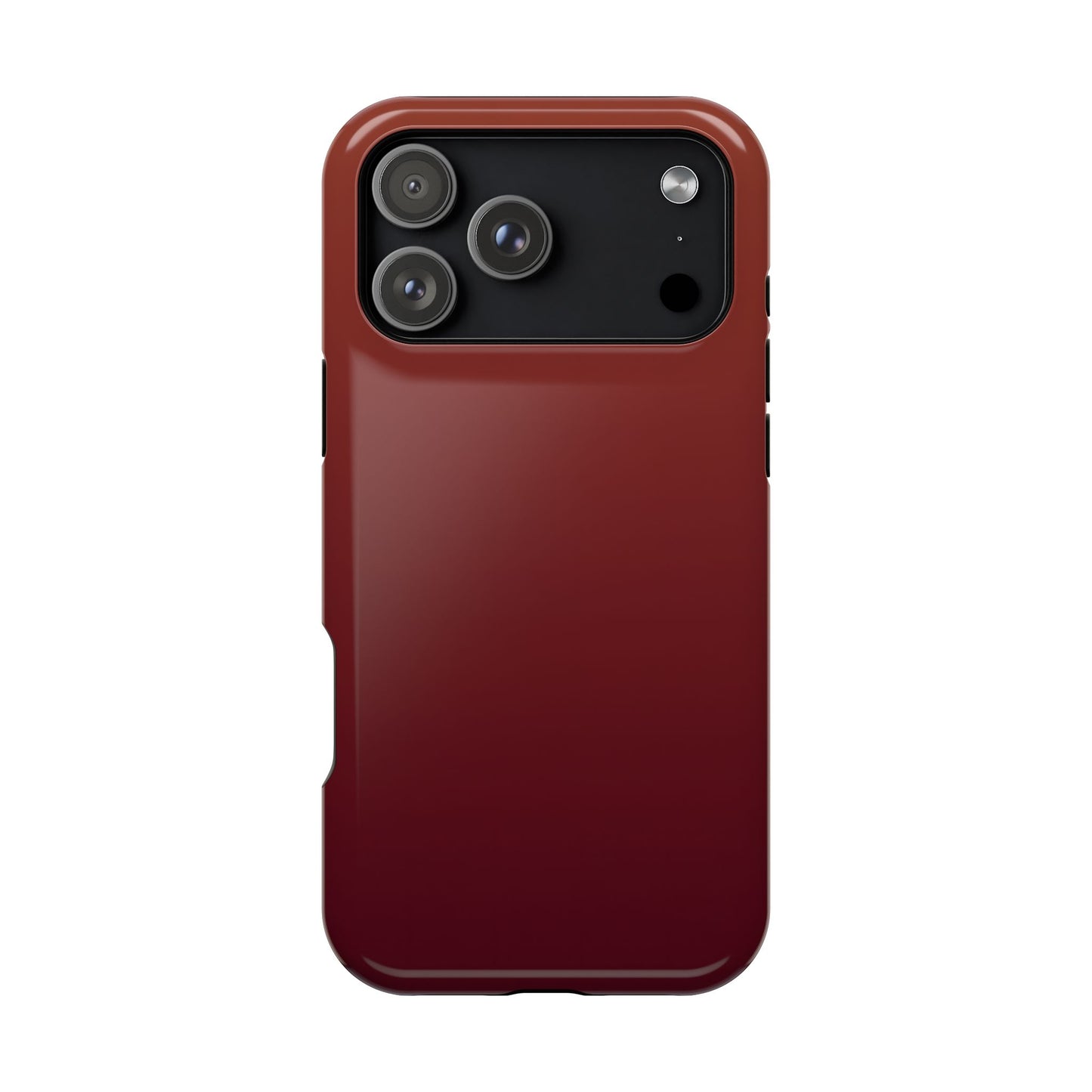 Black Cherry Ombre: Deep Burgundy Gradient MagSafe Case