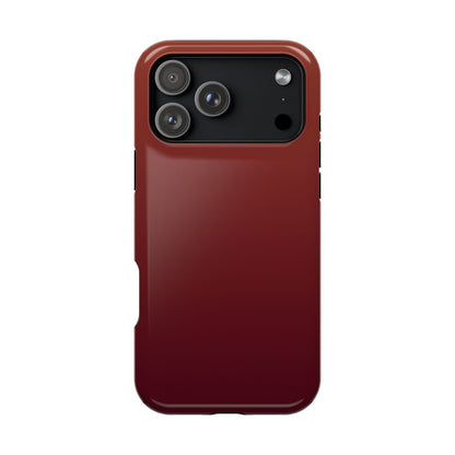 Black Cherry Ombre: Deep Burgundy Gradient MagSafe Case