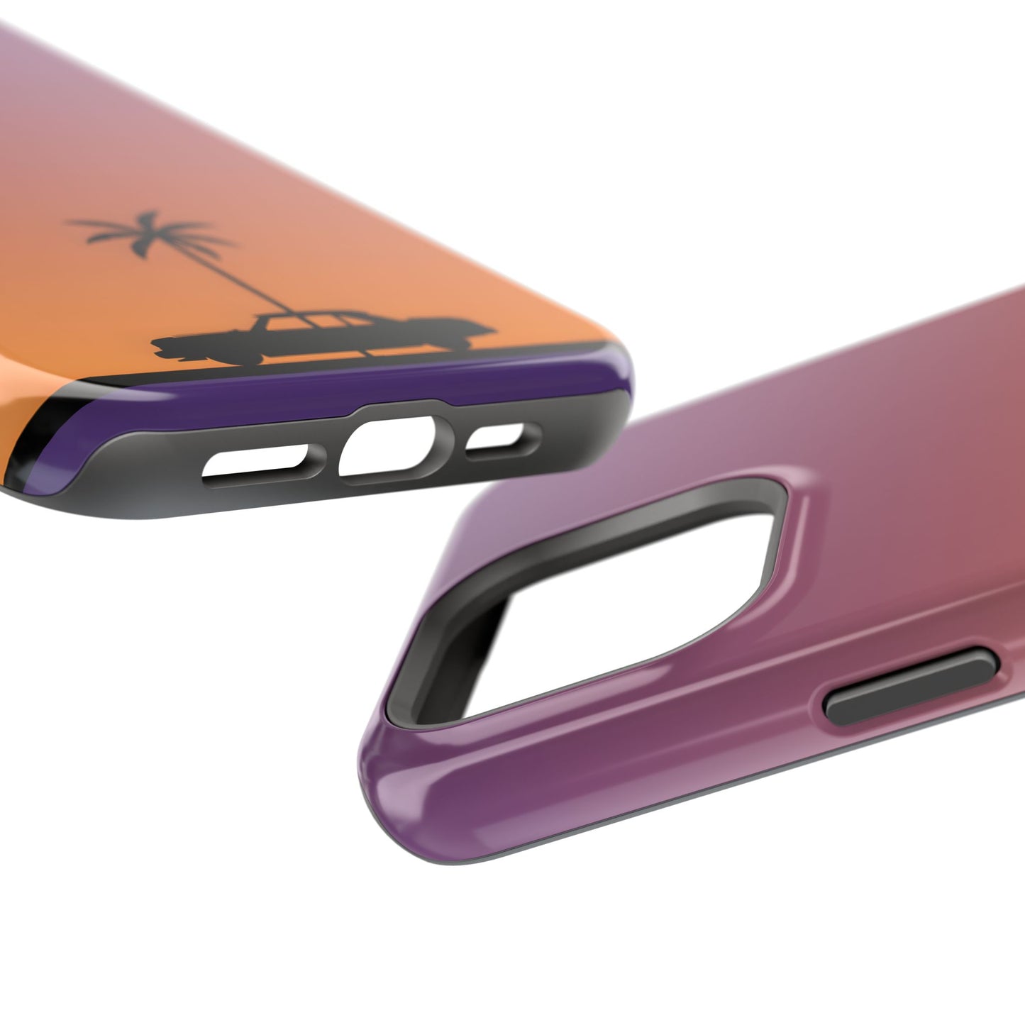 West Coast Drive: Retro Sunset Silhouette MagSafe Case