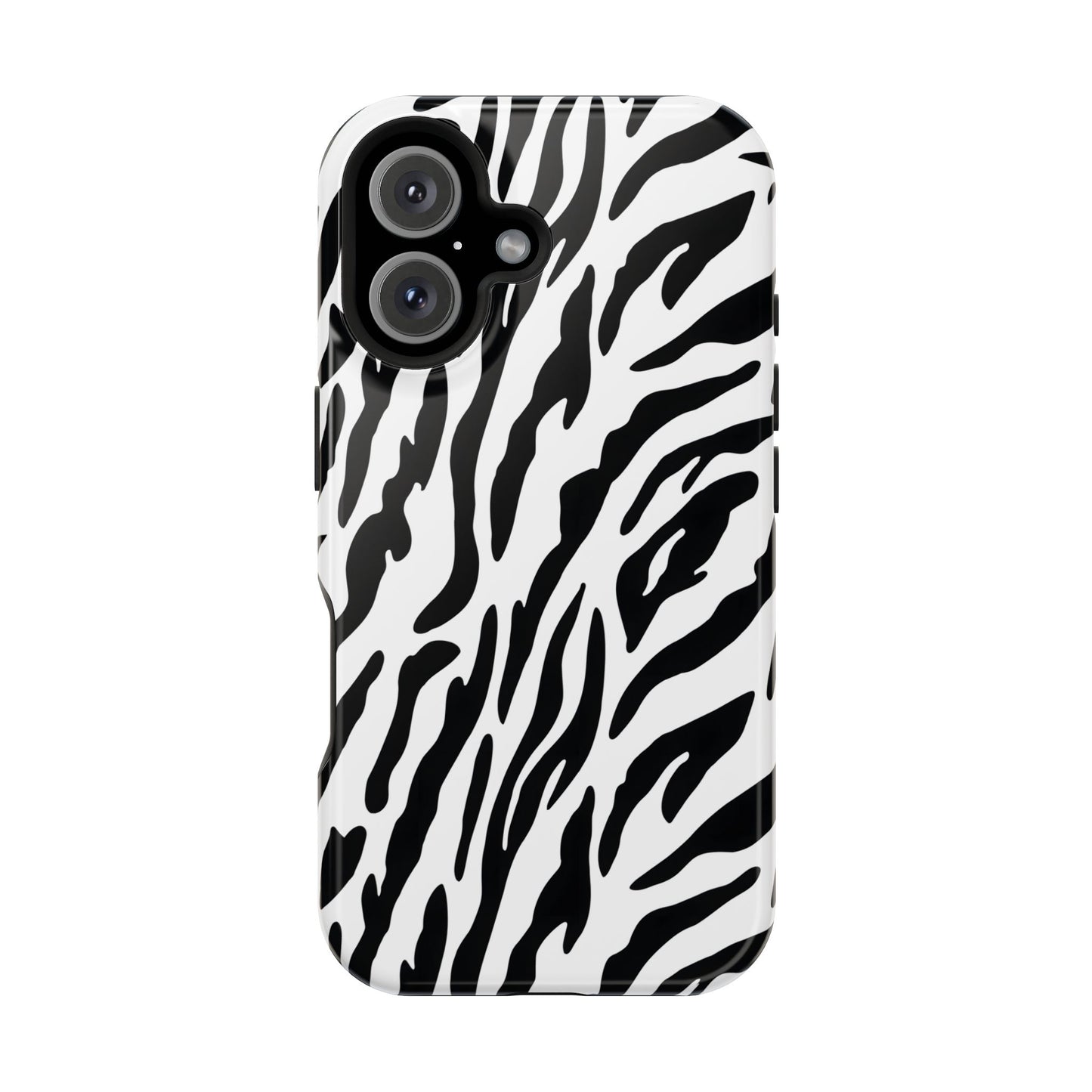 Monochrome Safari: Classic Black & White Zebra MagSafe Case