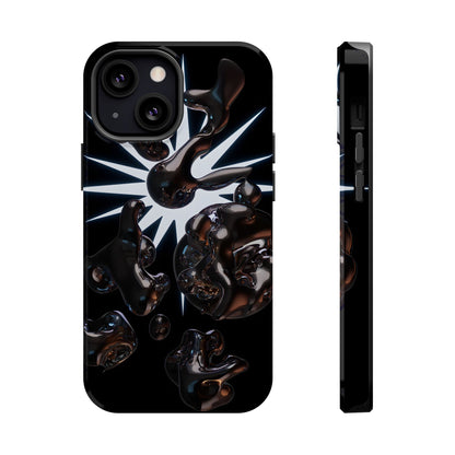 Liquid Chrome 3D Bubbles Magnetic Impact Case