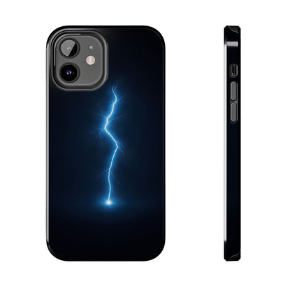 Blue Lightning Bolt Tough Case - Deep Sky Electric Cover for iPhone & Samsung