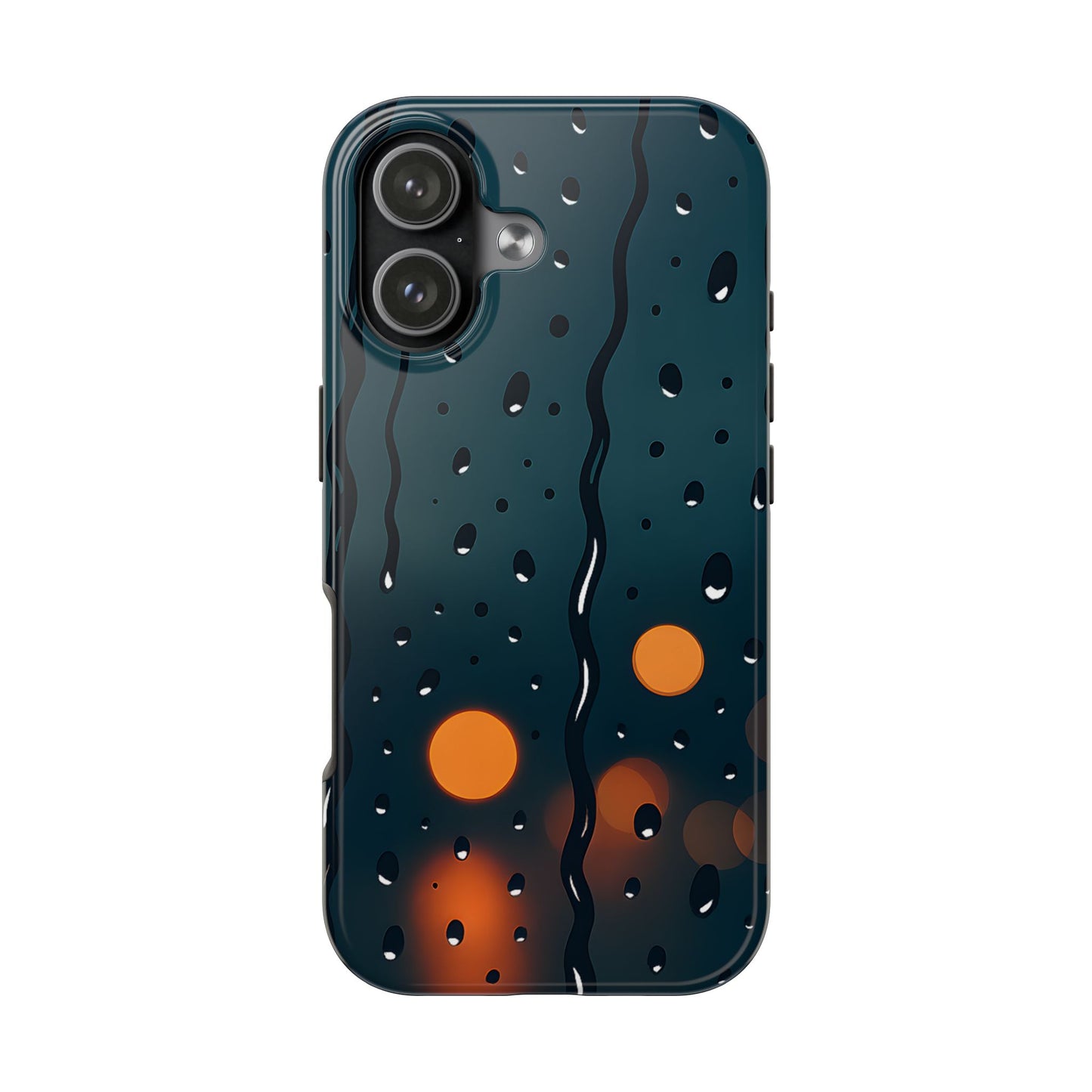 Rainy City Night Tough Case - Moody Urban Aesthetic Phone Cover
