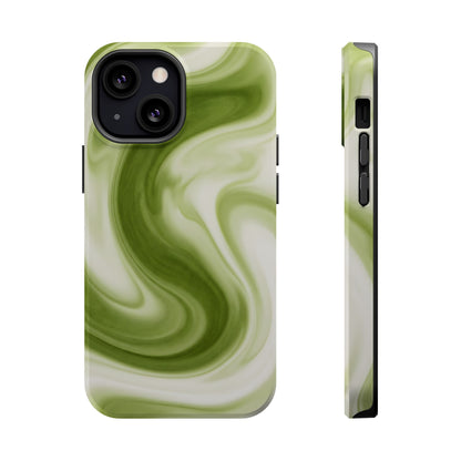 Green Marble Magnetic Impact-Resistant Phone Case