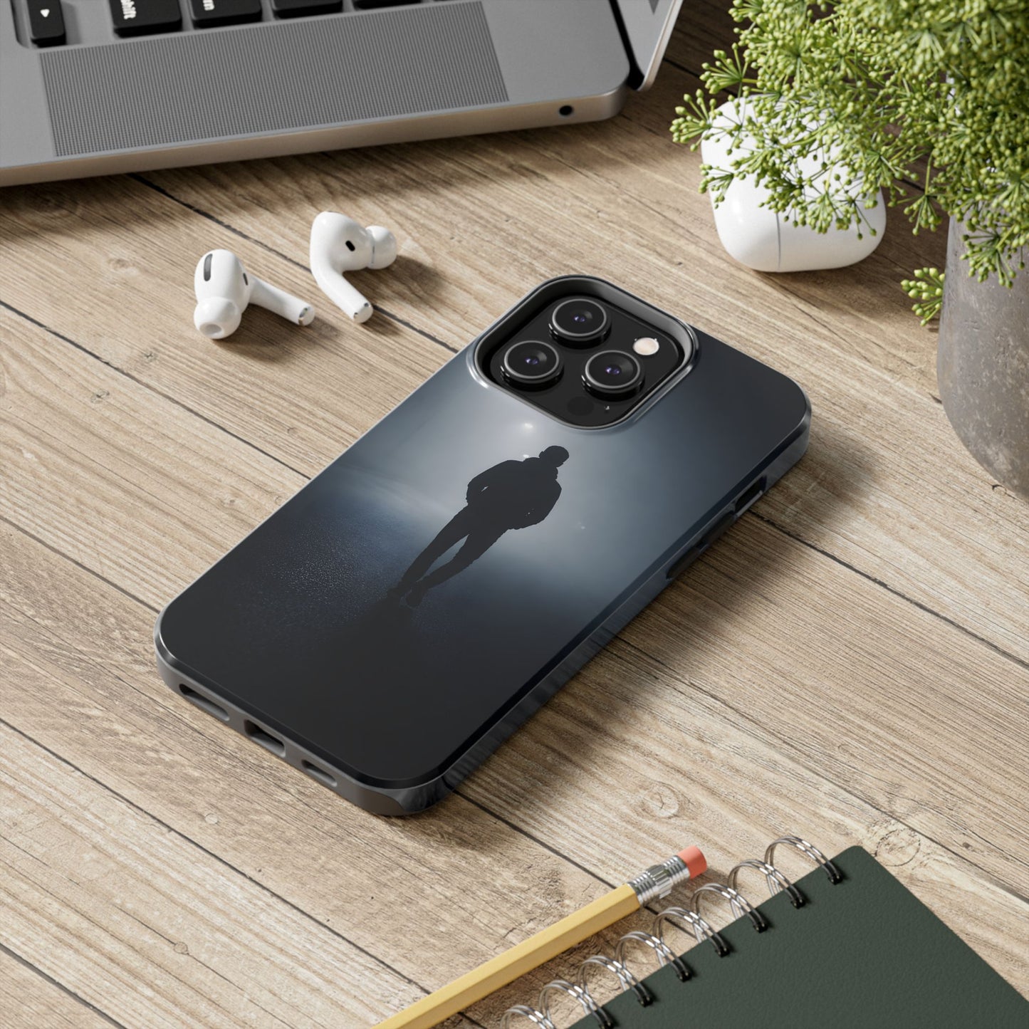 Foggy Night Silhouette Tough Case - Urban Mystery Cover for iPhone & Samsung