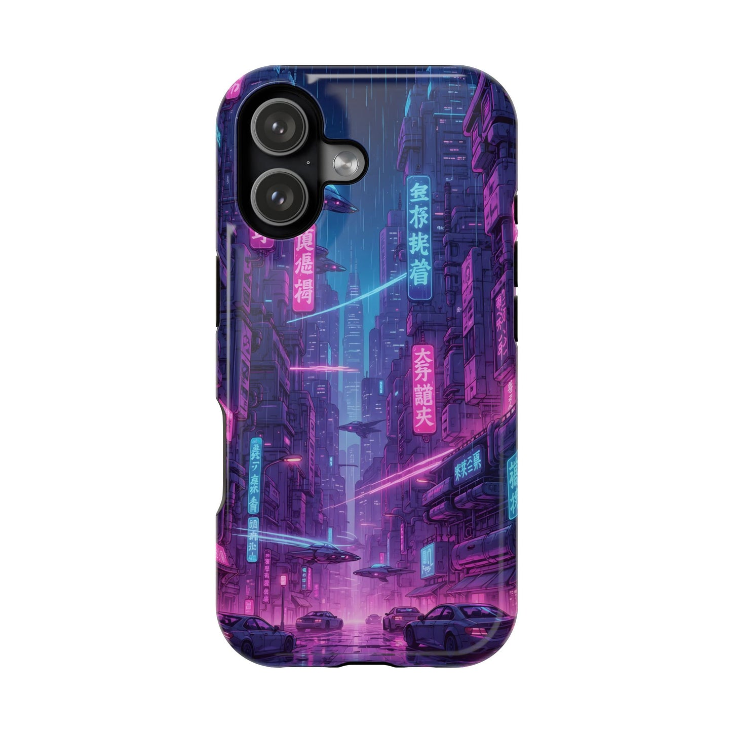 Neo-Tokyo Nights: Premium Cyberpunk Cityscape MagSafe Case