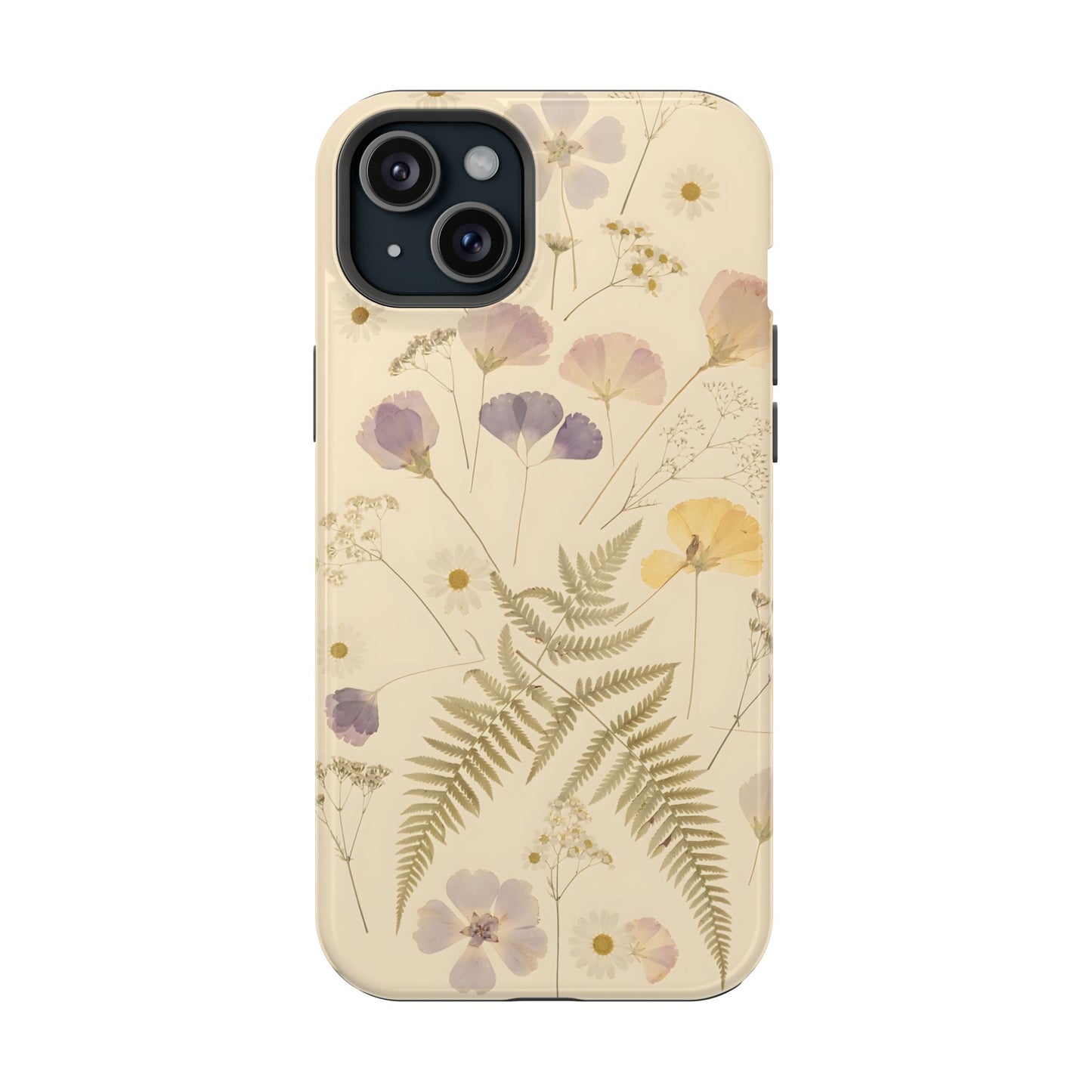 Pressed Wildflowers Vintage Herbarium Magnetic Case