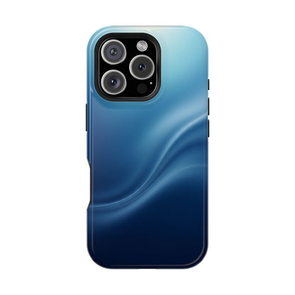 Blue Wave Abstract Magnetic Impact Case