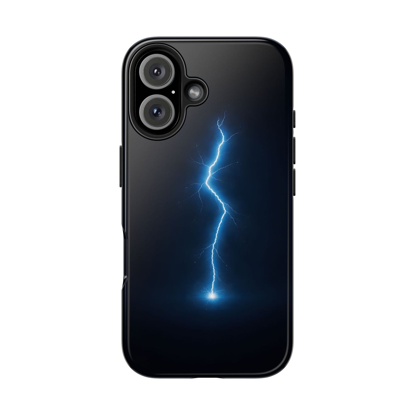 Blue Lightning Bolt Tough Case - Deep Sky Electric Cover for iPhone & Samsung