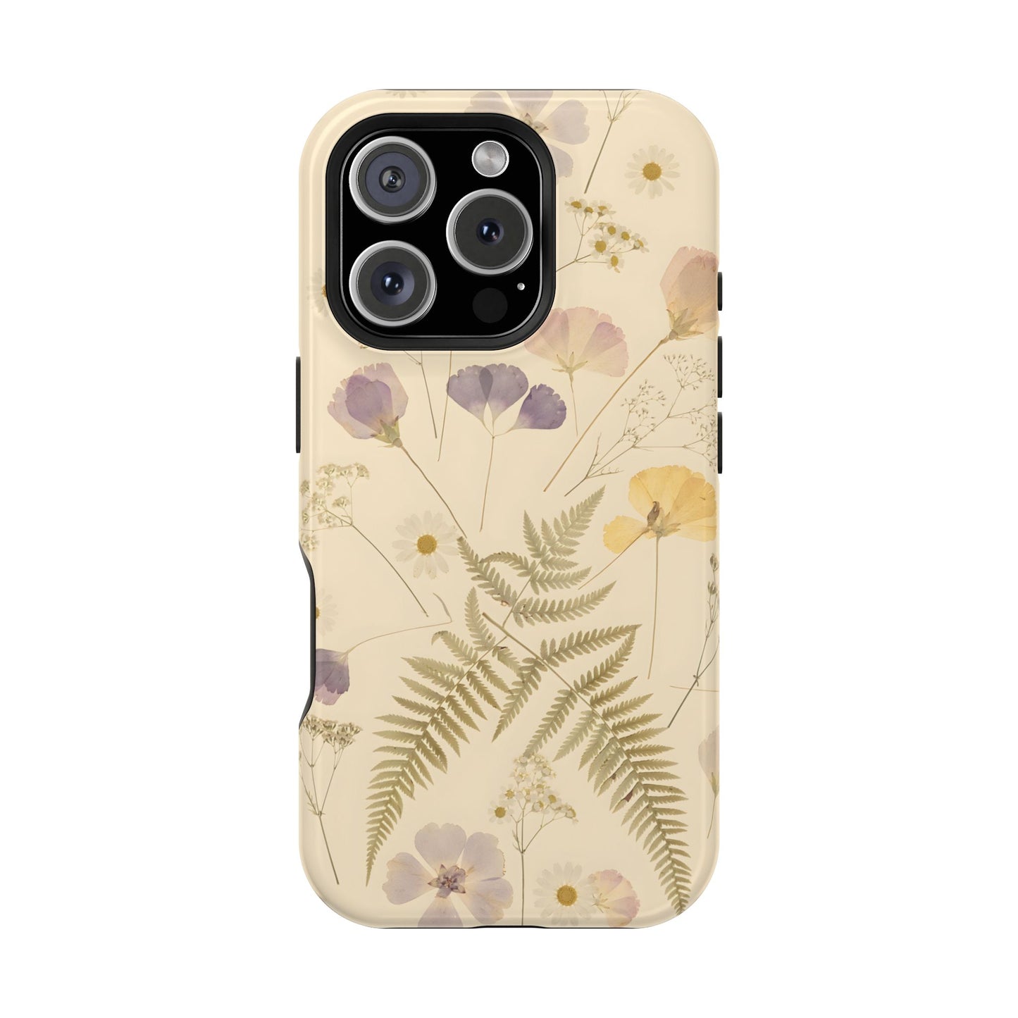 Pressed Wildflowers Vintage Herbarium Magnetic Case
