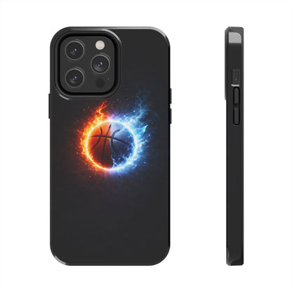 Fire and Ice Basketball Tough Case - Elemental Balance Cover for iPhone & Samsung