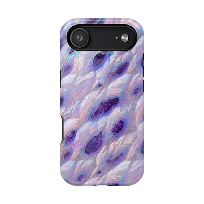 Amethyst Geode: Iridescent Purple Crystal MagSafe Case