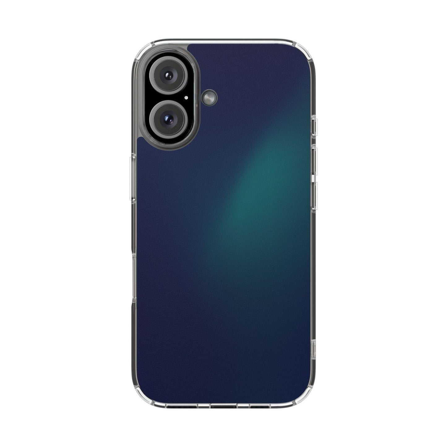 Deep Aurora Clear Case - MagSafe Compatible Teal Glow Gradient