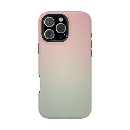 Pink to Sage Green Gradient Magnetic Impact Case