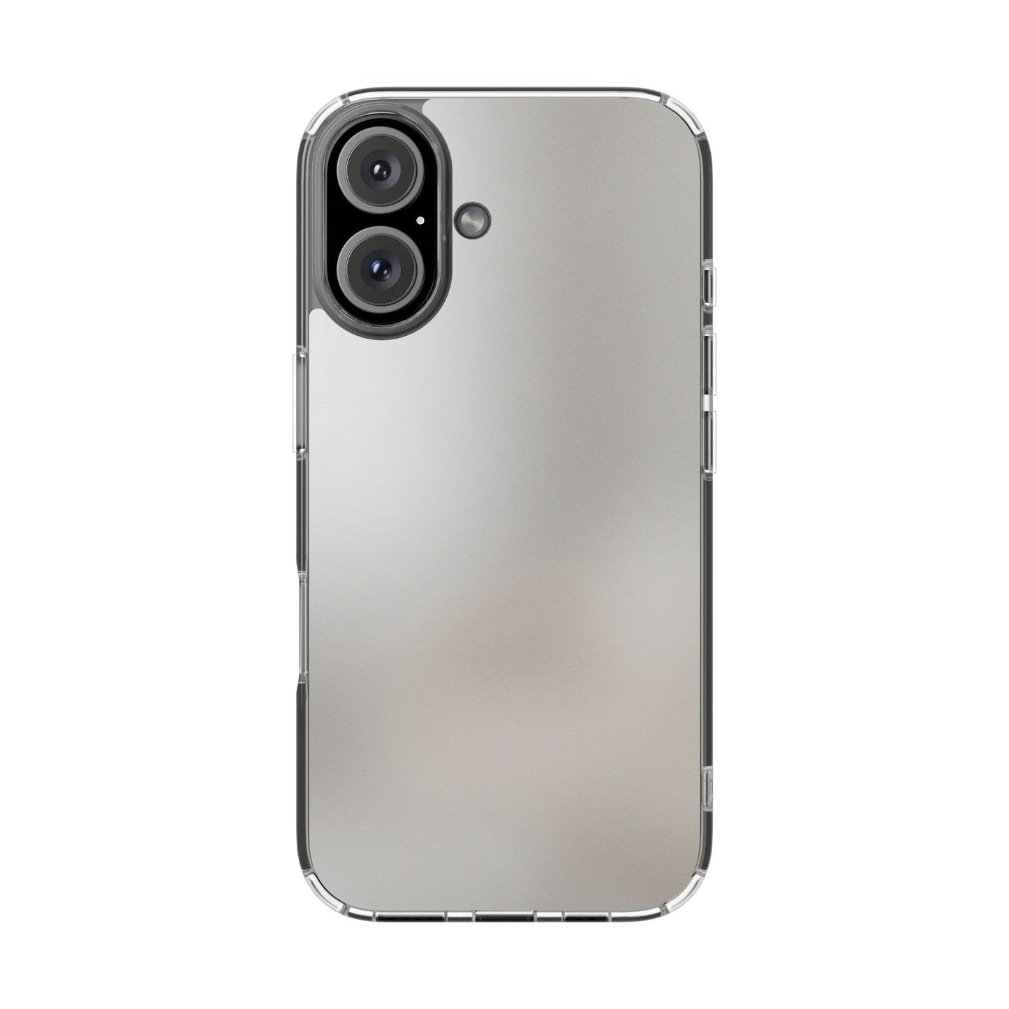 Frosted Silver Aura Clear Case - MagSafe Compatible Minimalist Cover