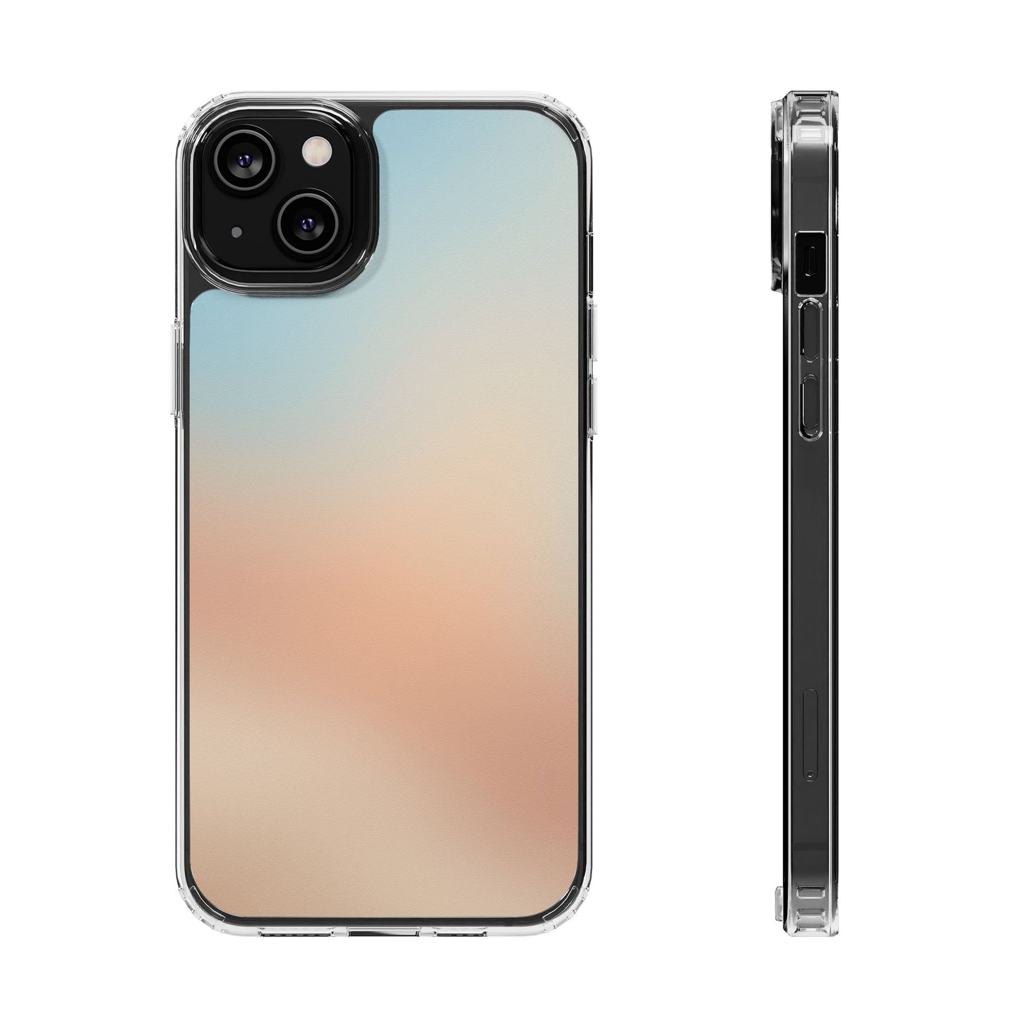 Coastal Dawn Clear Case - MagSafe Compatible Pastel Gradient Cover