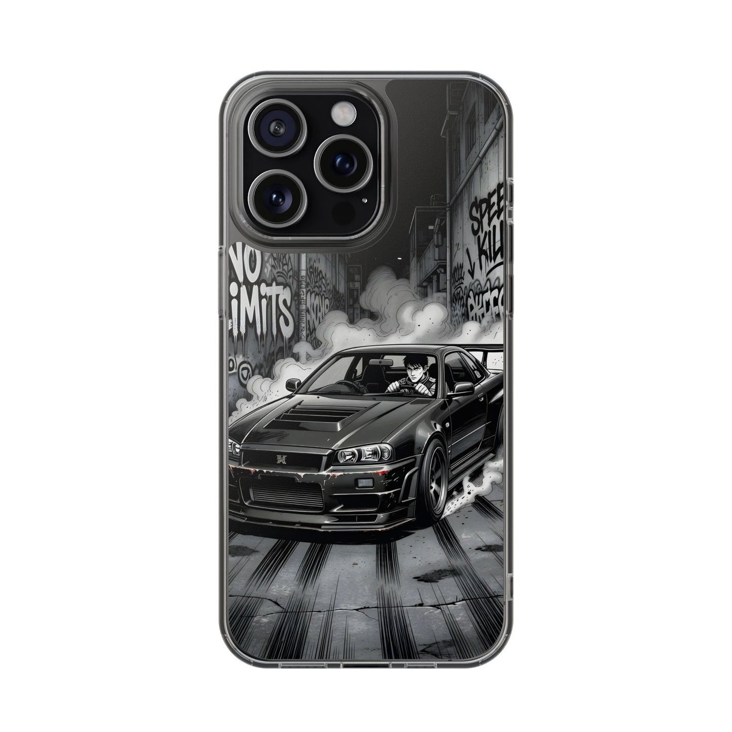 Tokyo Drift Manga Clear Case - MagSafe Compatible JDM Car Cover