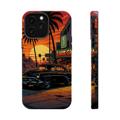 West Coast Cruiser: Retro Sunset Graphic Novel MagSafe Case