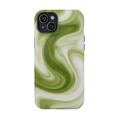 Green Marble Magnetic Impact-Resistant Phone Case
