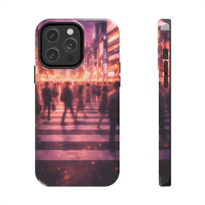 Tokyo Twilight Crossing Tough Case - Urban Japan Skyline Cover for iPhone & Samsung