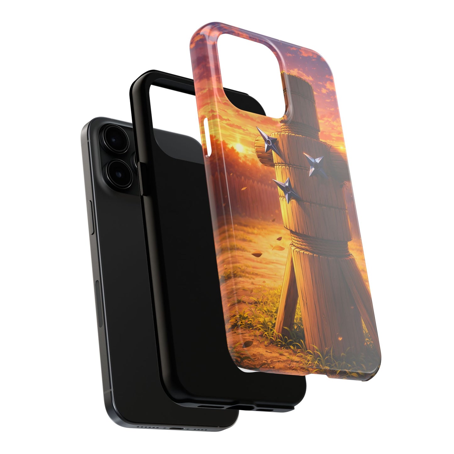 Sunset Ninja Training Tough Case - Shuriken Dojo Cover for iPhone & Samsung