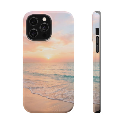 Serene Sunset Beach Magnetic Impact Case