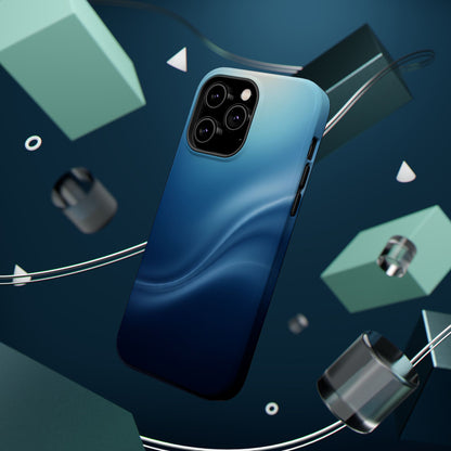 Blue Wave Abstract Magnetic Impact Case