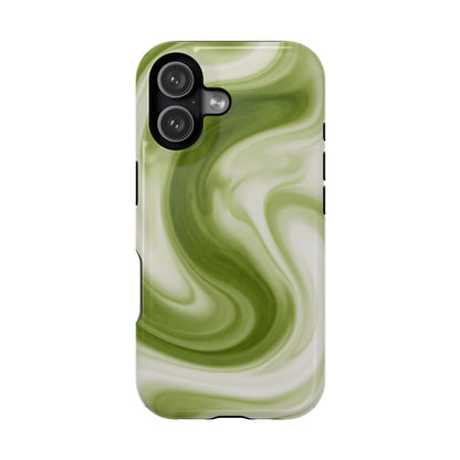 Green Marble Magnetic Impact-Resistant Phone Case