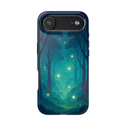 Enchanted Forest Fireflies Case - Mystic Nature Tough Cover for iPhone & Samsung